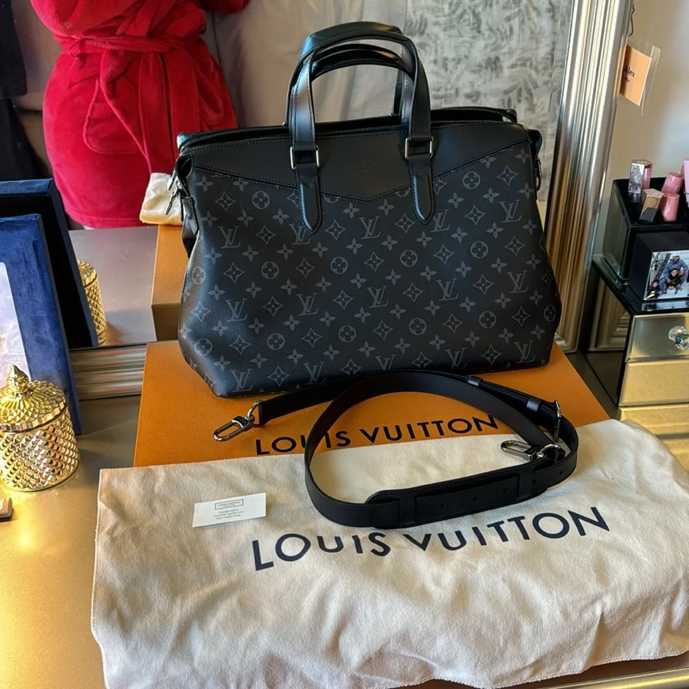 Louis Vuitton Black Monogram Briefcase